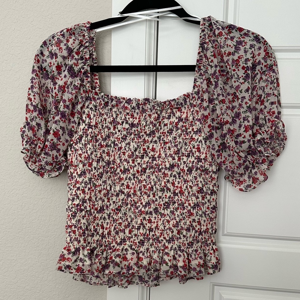 Nordstrom Code x Mode floral top